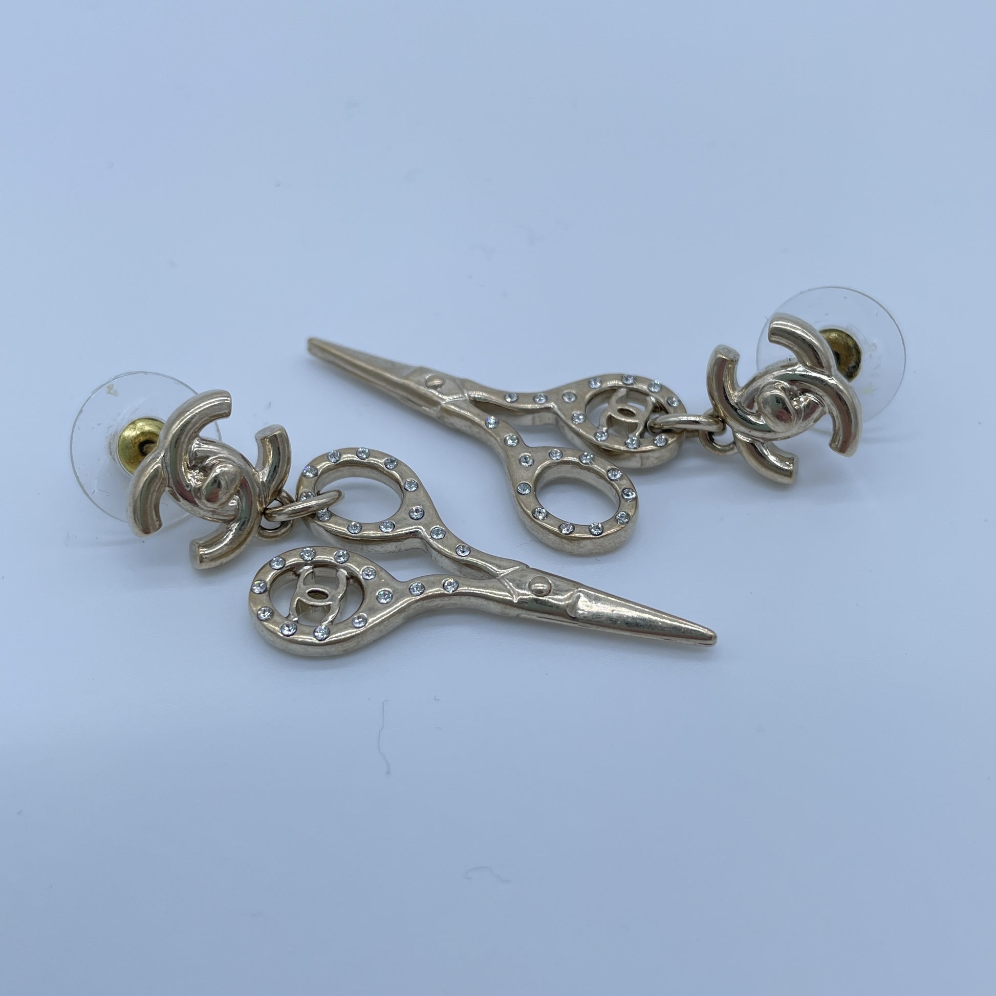CHANEL Cocomarc Scissor Earspears B21V Earrings
