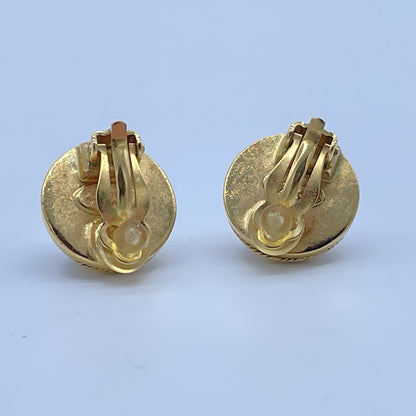 CHANEL Coco Mark Tortoiseshell Earrings 99A Earrings