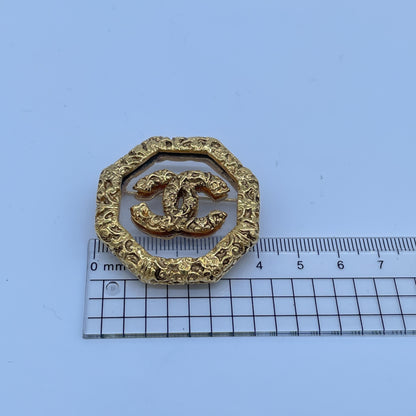 CHANEL Cocomarc Lava Octagon Brooch 93A Brooch