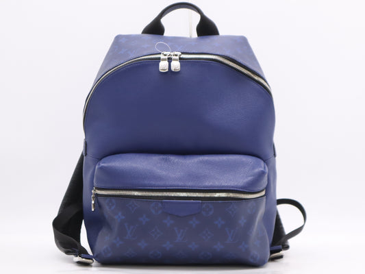 LOUIS VUITTON M30229 Taiga Rama Discovery Backpack Cobalt