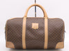CELINE PVC x Leather Macadam Boston Bag Brown Boston Bag