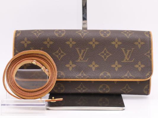 LOUIS VUITTON M51852 Monogram Pochette Twin GM Shoulder Strap Shoulder Bag