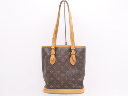 LOUIS VUITTON M42238 Monogram Bucket PM Shoulder Bag