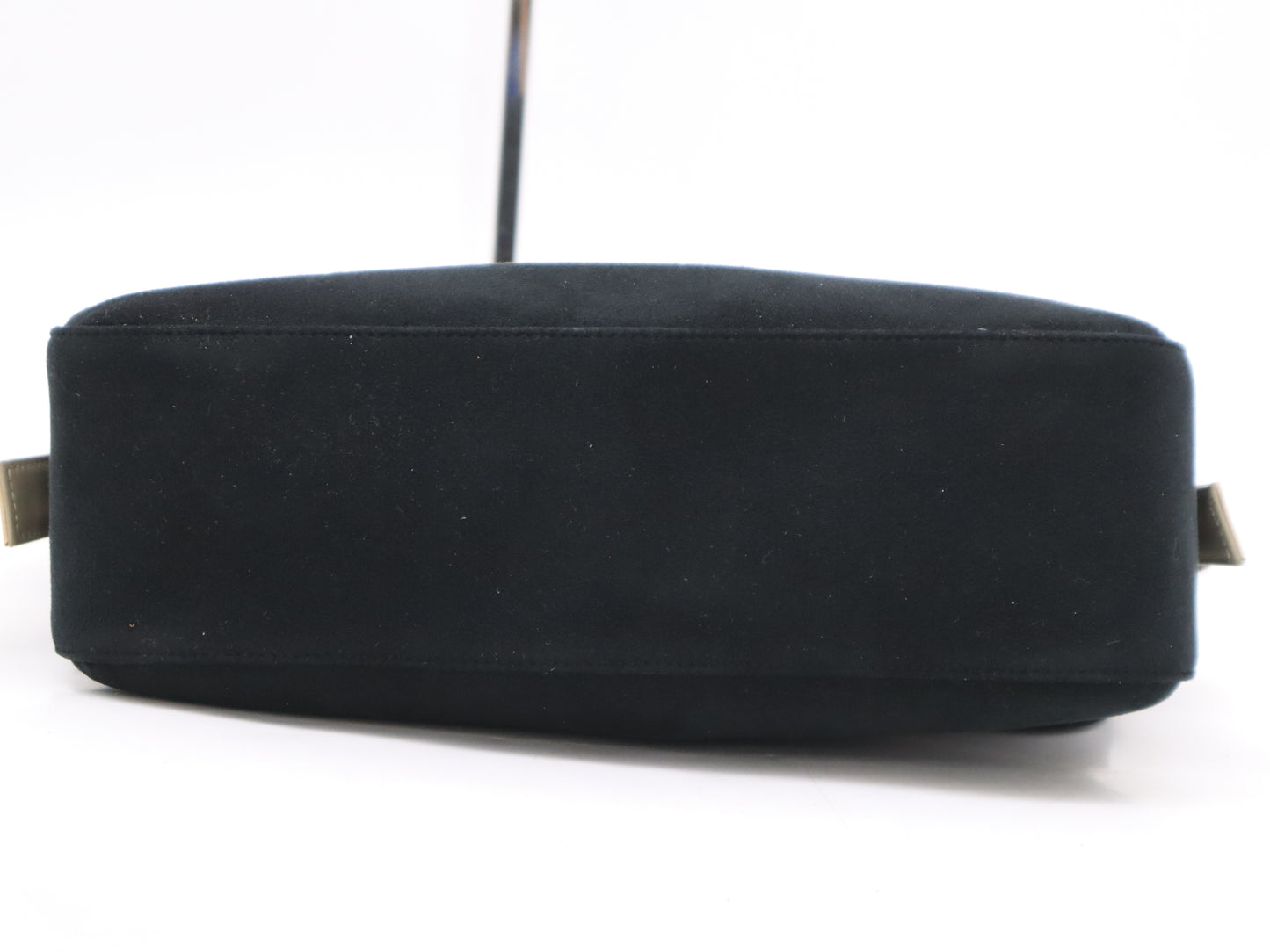 GIVENCHY Suede and Leather One-Shoulder Bag in Black and Beige with Pouch