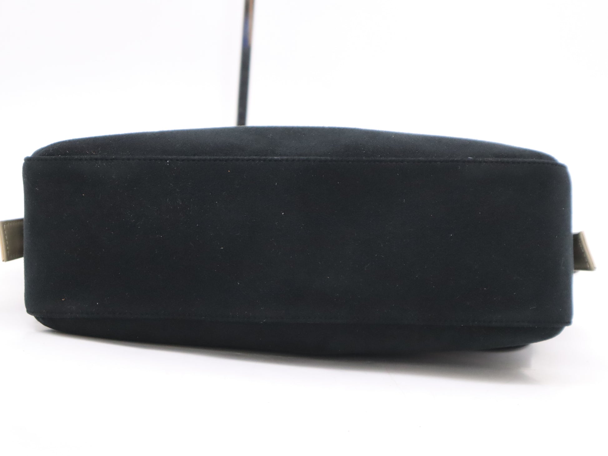 GIVENCHY Suede and Leather One-Shoulder Bag in Black and Beige with Pouch