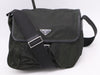 PRADA Nylon Triangle Logo Green Shoulder Bag