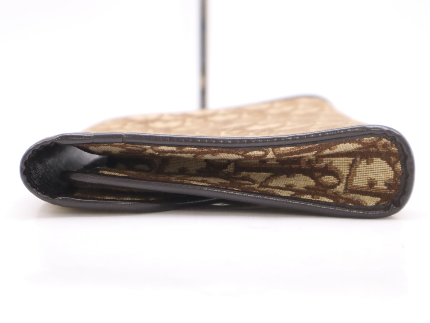 Dior Canvas Leather Trotter Brown Second Bag