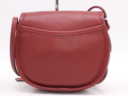 COACH Leather Mini Shoulder Bag Red Shoulder Bag