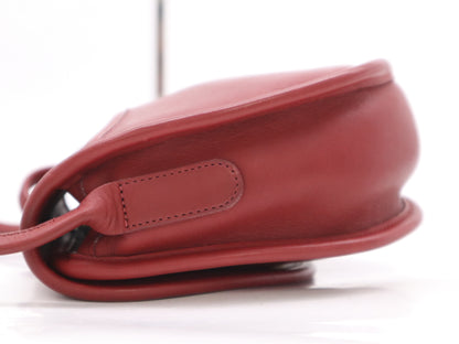 COACH Leather Mini Shoulder Bag Red Shoulder Bag