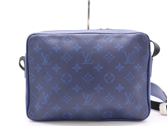 LOUIS VUITTON M30242 Taiga Rama Outdoor Messenger PM Cobalt Shoulder Bag