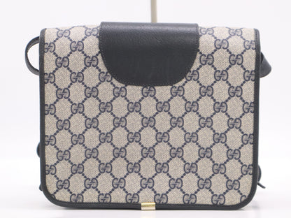 GUCCI GG Supreme Navy Shoulder Bag