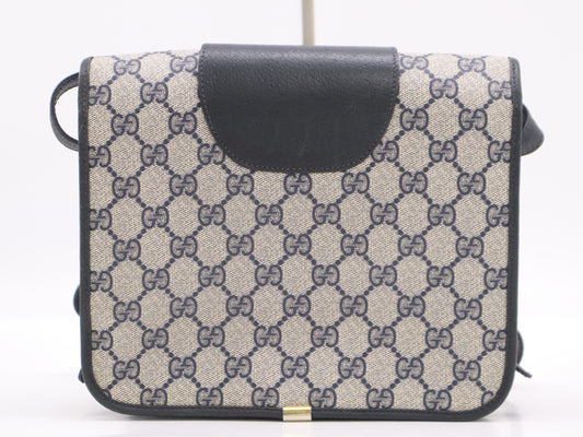 GUCCI GG Supreme Navy Shoulder Bag