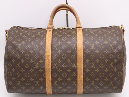 LOUIS VUITTON M41416 Monogram Keypol Banduriere 50 with Shoulder Strap Boston Bag