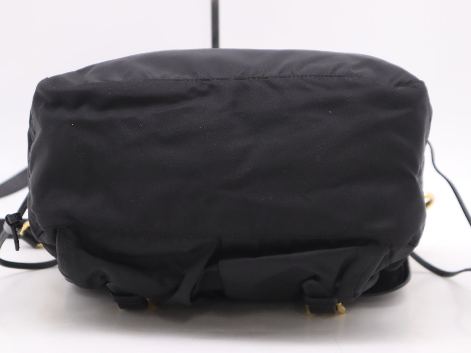 PRADA Nylon x Leather Shoulder Bag Black GD Hardware Shoulder Bag