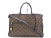 LOUIS VUITTON M43435 Monogram Popin Coeur MM Noir Cadena Key x2 with Crochet RFID Reaction Confirmed Shoulder Bag