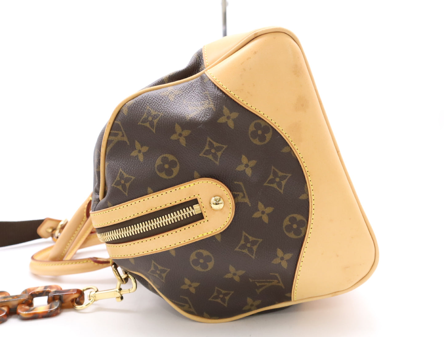 LOUIS VUITTON M40118 Monogram Steven Boston Bag with Shoulder Strap