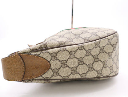 GUCCI 10.2.3840 GG Supreme Sherry Line Brown Shoulder Bag