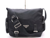 PRADA Nylon Triangle Logo Messenger Bag Shoulder Bag Black Shoulder Bag