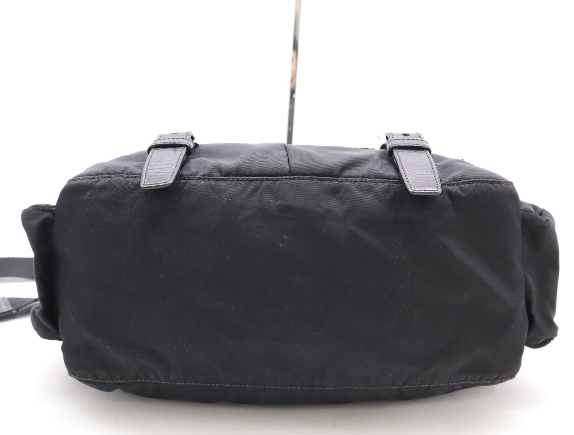 PRADA Nylon Triangle Logo Messenger Bag Shoulder Bag Black Shoulder Bag