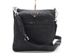PRADA Nylon Triangle Logo Shoulder Bag Black Shoulder Bag