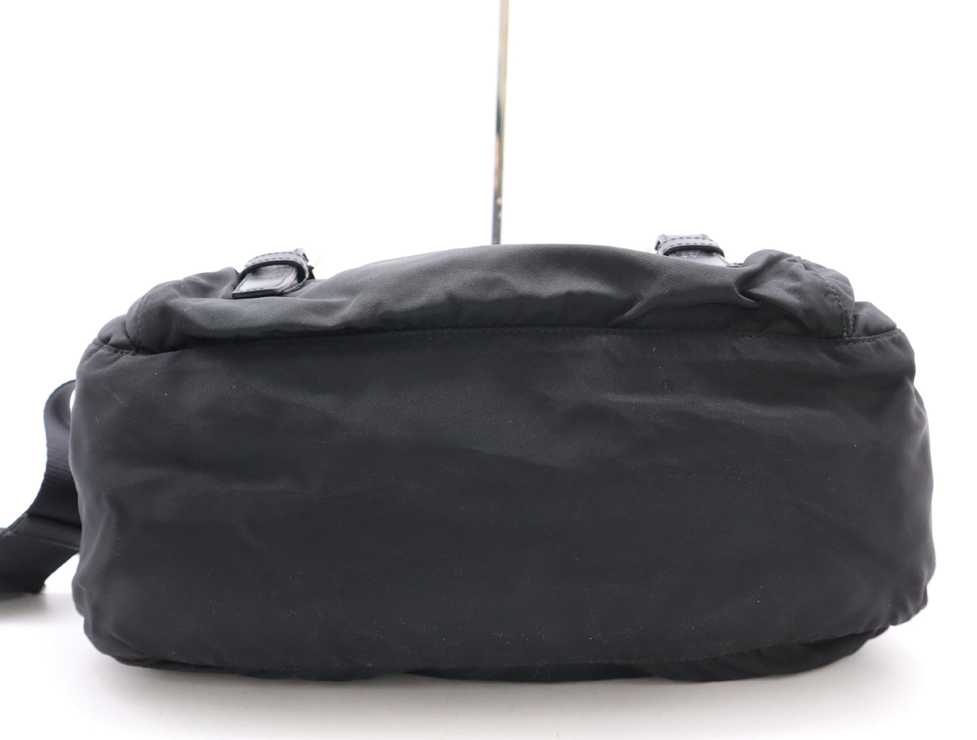 PRADA Nylon Triangle Logo Shoulder Bag Black Shoulder Bag