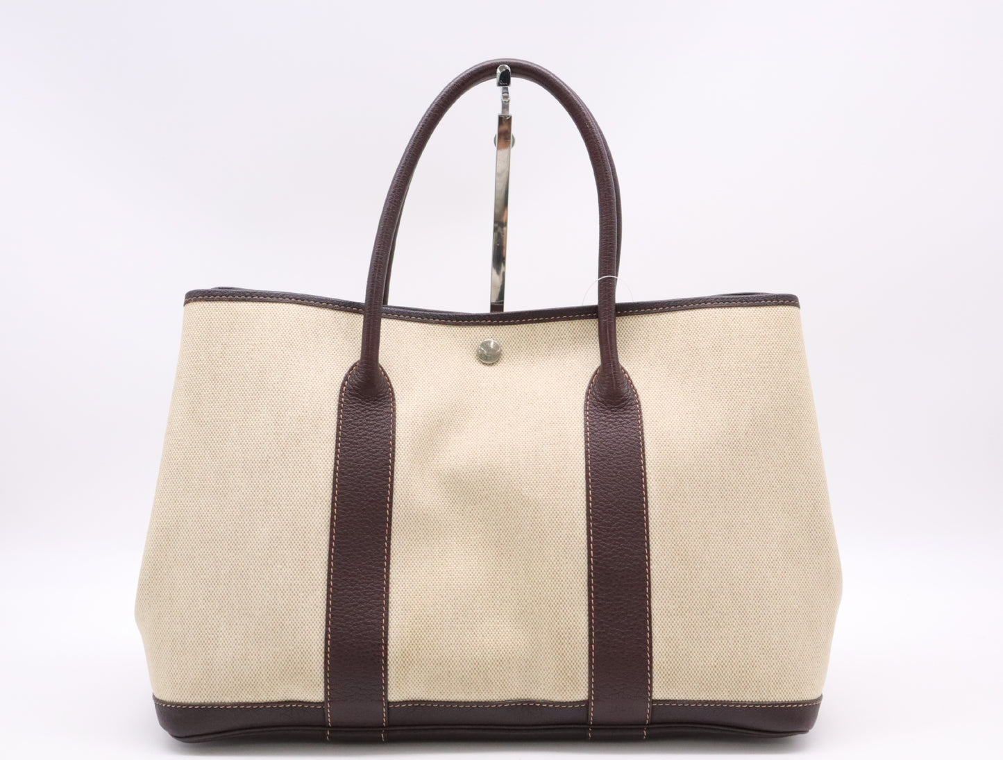 HERMES Tote Bag for Troy Ash x Leather Garden Party PM Beige Tote Bag