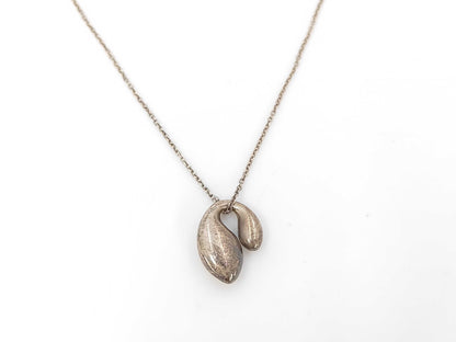 Tiffany & Co. SV925 Necklace Double Teardrop Silver Necklace