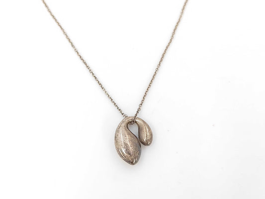 Tiffany & Co. SV925 Necklace Double Teardrop Silver Necklace