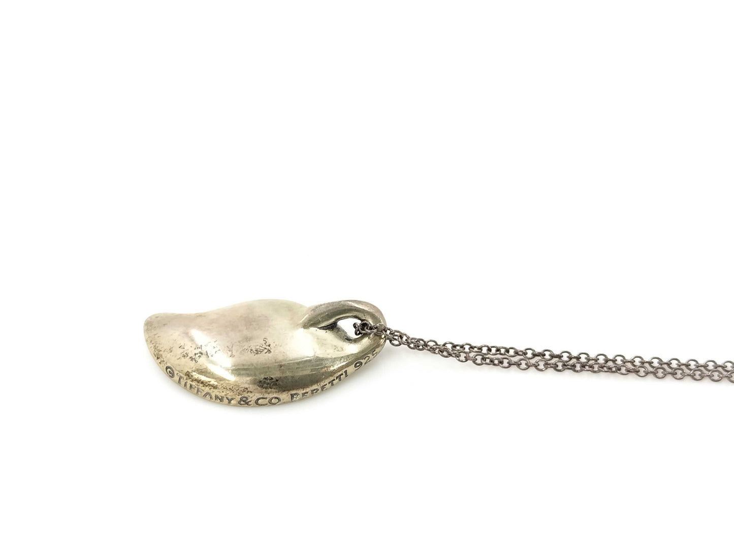 Tiffany & Co. SV925 Necklace Elsa Peretti Leaf Silver Necklace