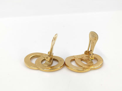 CELINE GP Round Gold Earrings