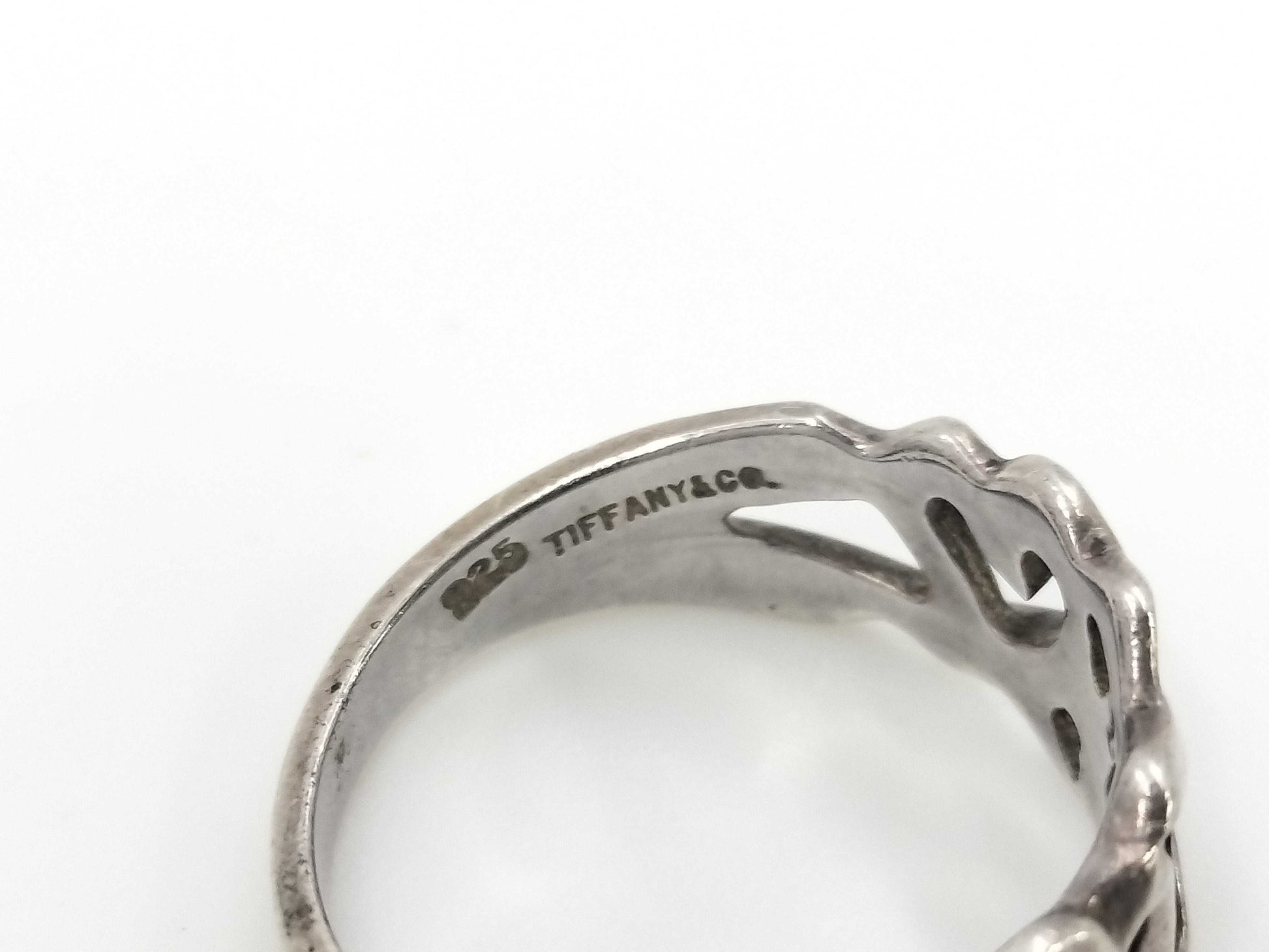 Tiffany & Co. SV925 Paloma Picasso Triple Loving Heart Silver Ring