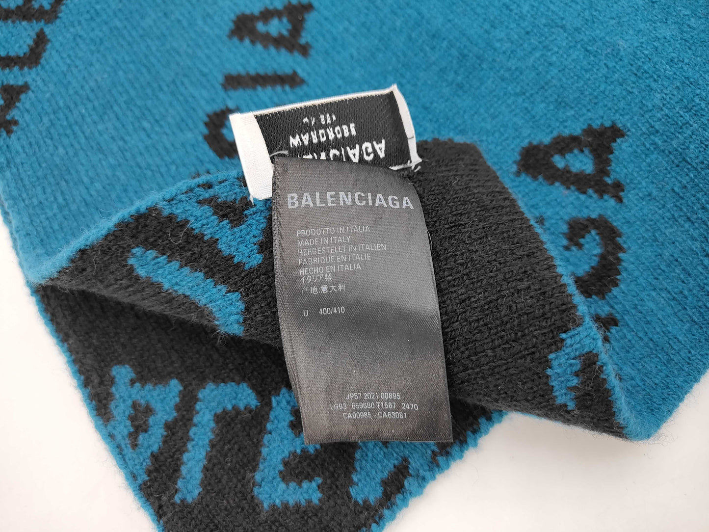 BALENCIAGA Wool Logo Scarf Other Accessories