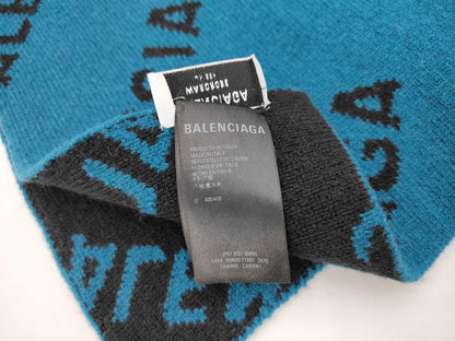 BALENCIAGA Wool Logo Scarf Other Accessories