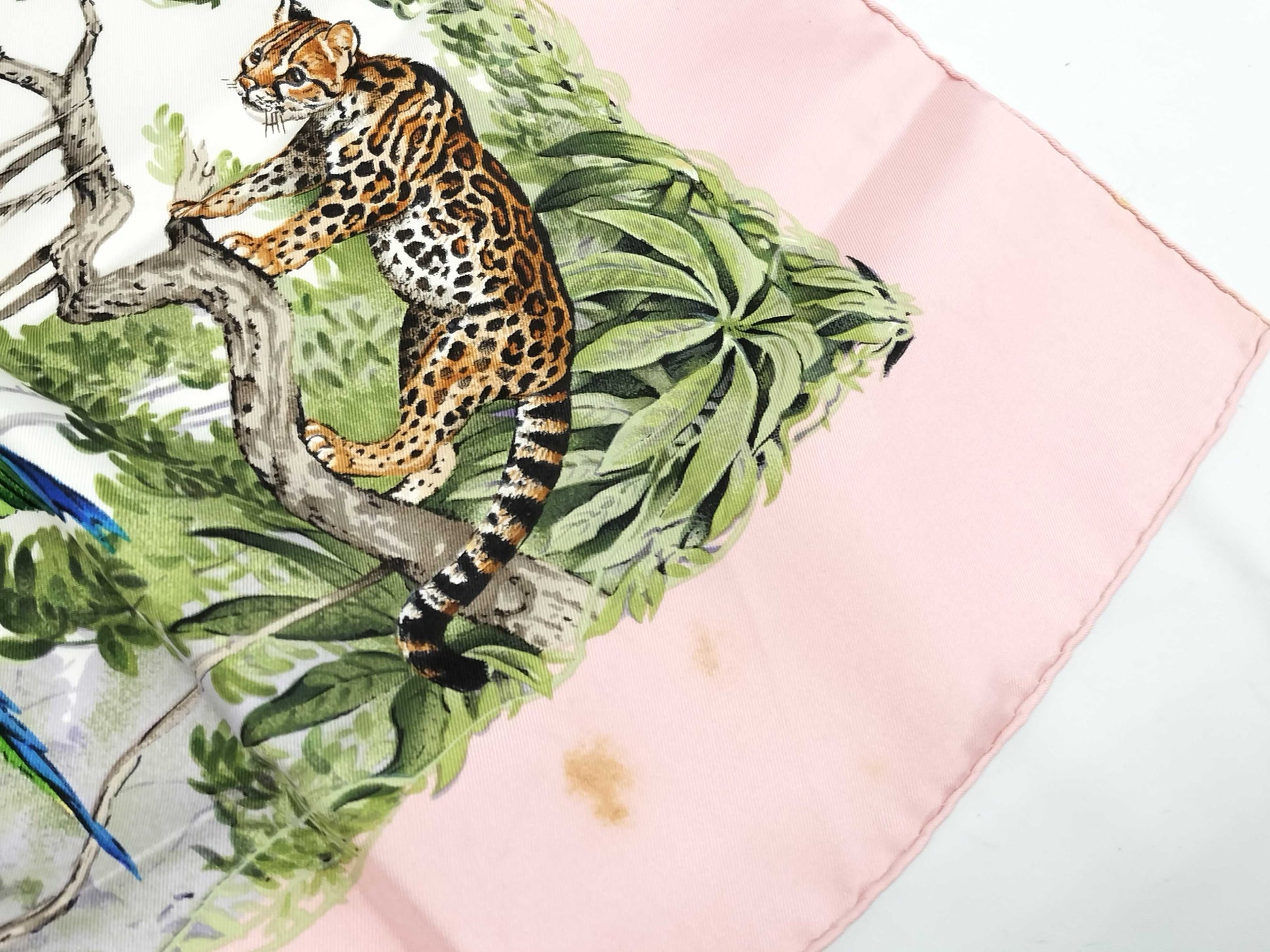 HERMES Silk Carré 90 EQUATEUR Equatorial Pink Multicolor Scarf