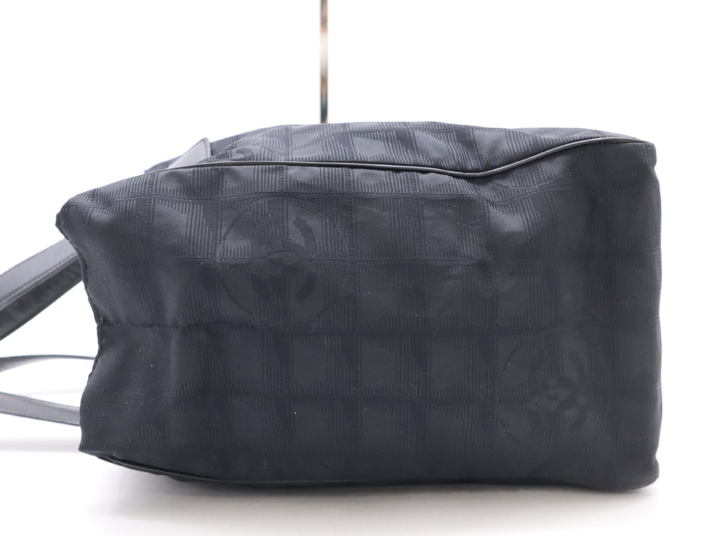 CHANEL Nylon Leather New Travel Tote Bag Black Seal 8131114 Tote Bag