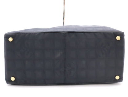 CHANEL Nylon Leather New Travel Tote Bag Black Seal 8131114 Tote Bag