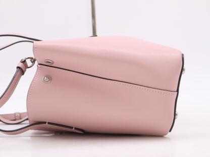 COACH Leather Mini Avenue 2-Way Bag, Pink, with Shoulder Bag and Handbag