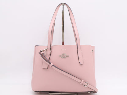 COACH Leather Mini Avenue 2-Way Bag, Pink, with Shoulder Bag and Handbag