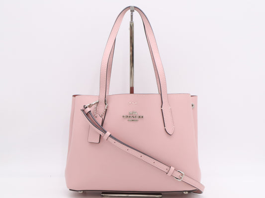 COACH Leather Mini Avenue 2-Way Bag, Pink, with Shoulder Bag and Handbag