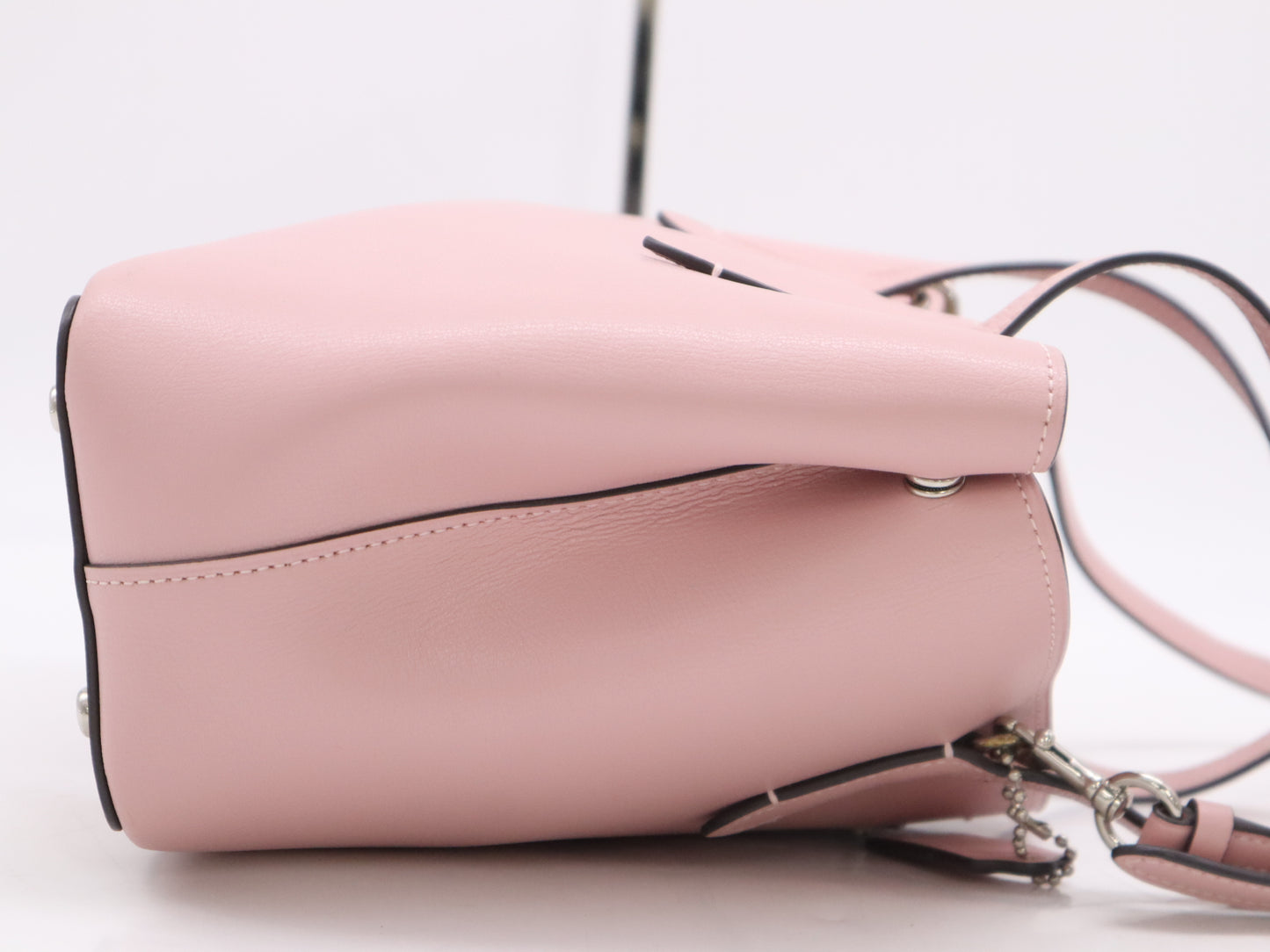 COACH Leather Mini Avenue 2-Way Bag, Pink, with Shoulder Bag and Handbag