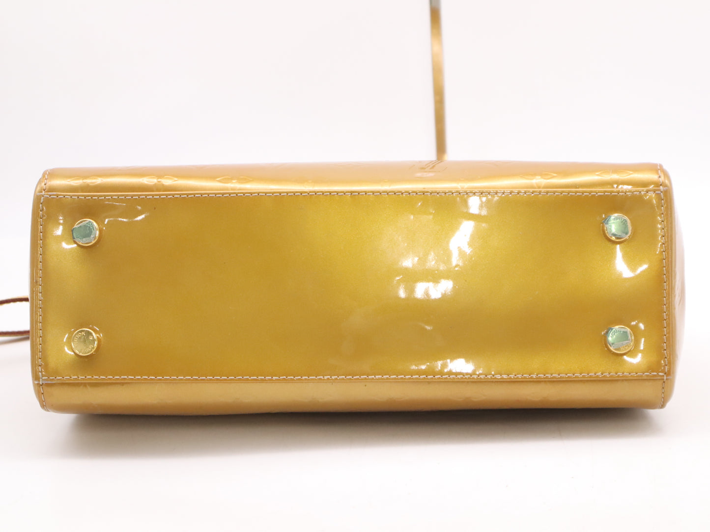 LOUIS VUITTON M91690 Verni Brea MM Dune Handbag with Shoulder Strap