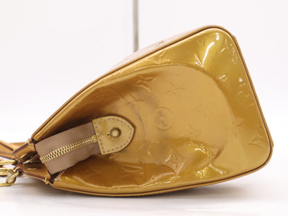 LOUIS VUITTON M91690 Verni Brea MM Dune Handbag with Shoulder Strap