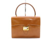 GUCCI Leather G Hardware Bag Brown Handbag
