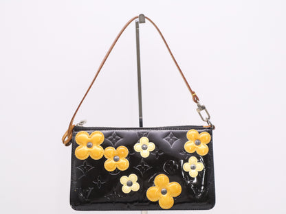 LOUIS VUITTON M92245 Verniflower Lexington Black Pouch