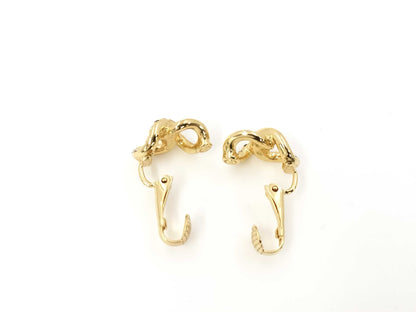Dior GP Rhinestone Earrings Gold Earrings