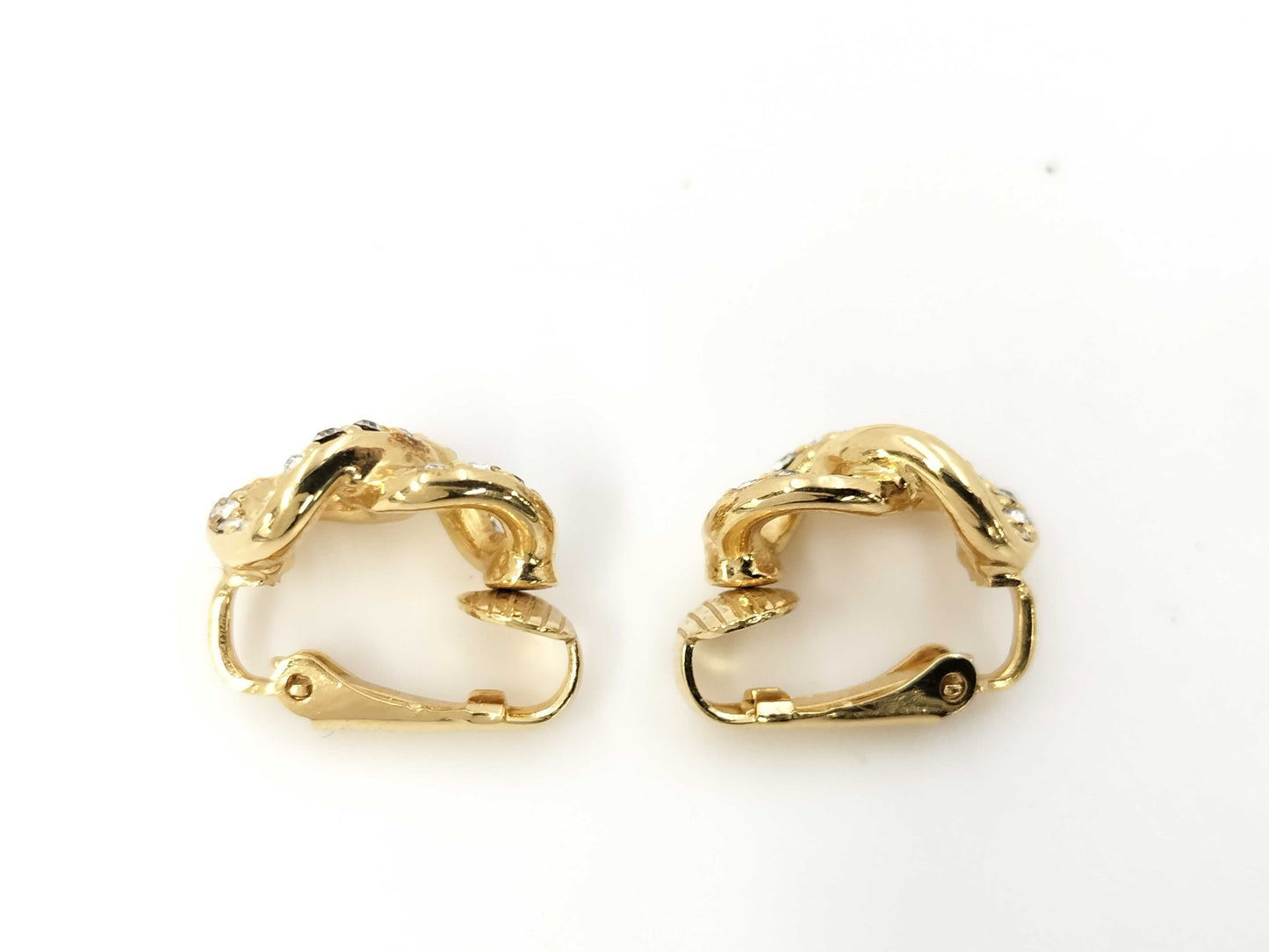 Dior GP Rhinestone Earrings Gold Earrings