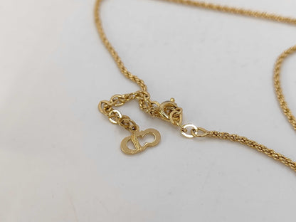 Dior GPCD logo chain necklace gold necklace