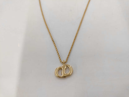 Dior GPCD logo chain necklace gold necklace
