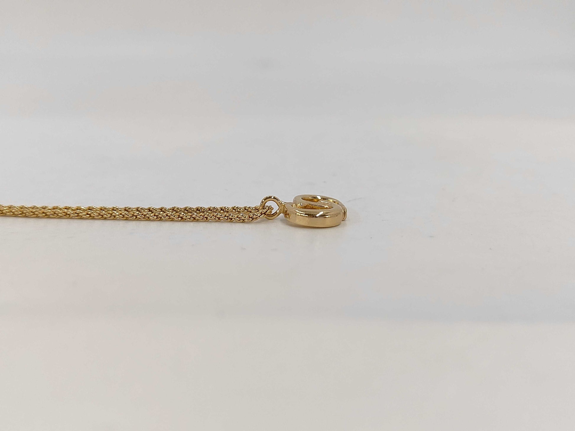 Dior GPCD logo chain necklace gold necklace