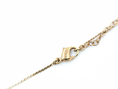 Dior GP logo necklace gold necklace